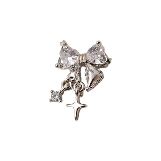 

Высококлассный декор для ногтей 3D Износостойкий Декоративный серебряный