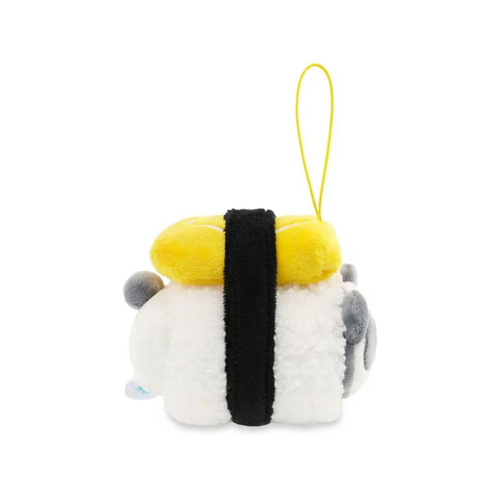 IRISRAIN ANIROLLZ Plush Toy Strap, Japanese Food Series, Egg Panda, 7.5 x 7.5 x 9 cm (ANI-PD-PK9)