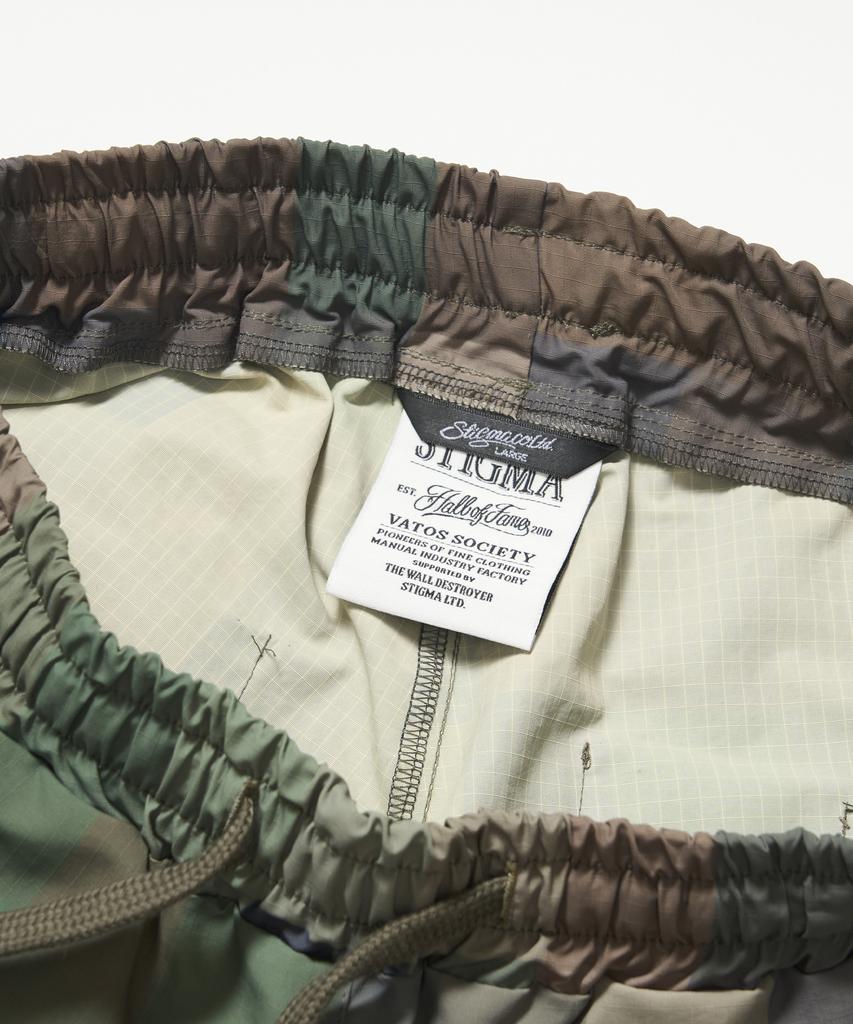 STIGMA Square Camouflage Short Pants Green