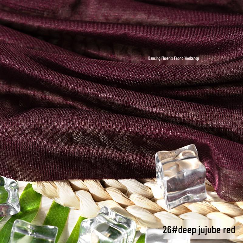 40D Warp-Knitted High-Elasticity Luster Chiffon Lining - Silky, Breathable Fabric for Dresses