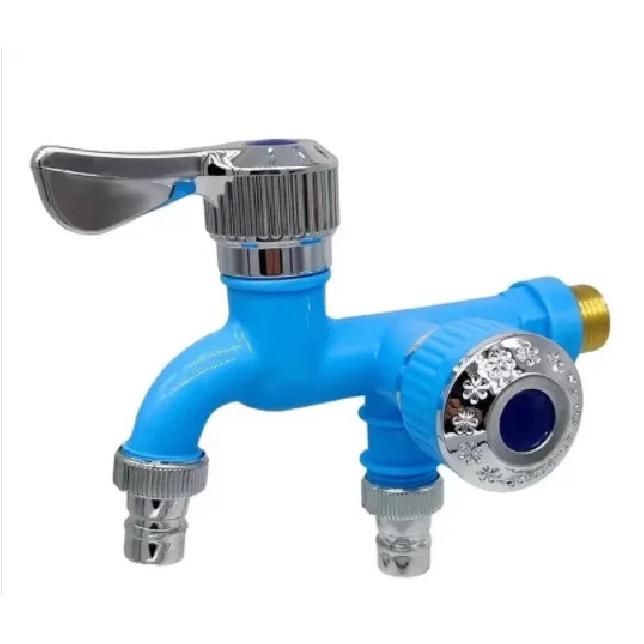 Washer Faucets 1/2" Male Wall Mounted Garden Balcony Water Tap Plastic Water Hose Quick Connector Single Cooled Faucet
