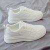 Fashion Tenis Feminino Mujer Women Skateboard Shoes Trendy Flats Casual Sneakers Fashion Lace-up Leather Small White Shoes Walking Shoes