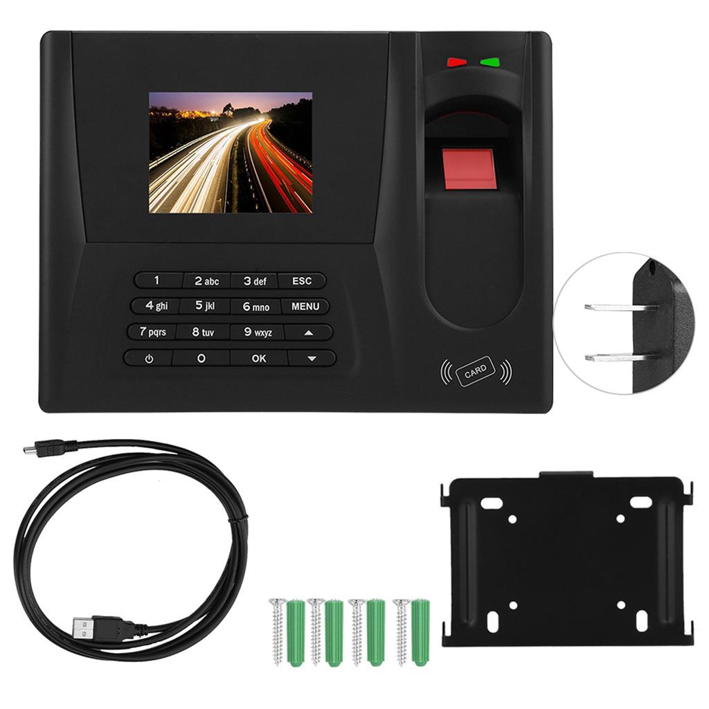 ZDC20 2.8in TFT TCP/IP Fingerprint Password Card Reader Time Attendance Machine