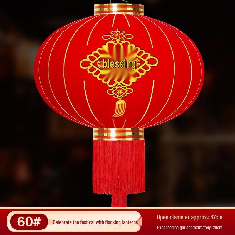 2025 New Style Festival Red Lanterns Pair – Large Outdoor Chinese New Year Decoration