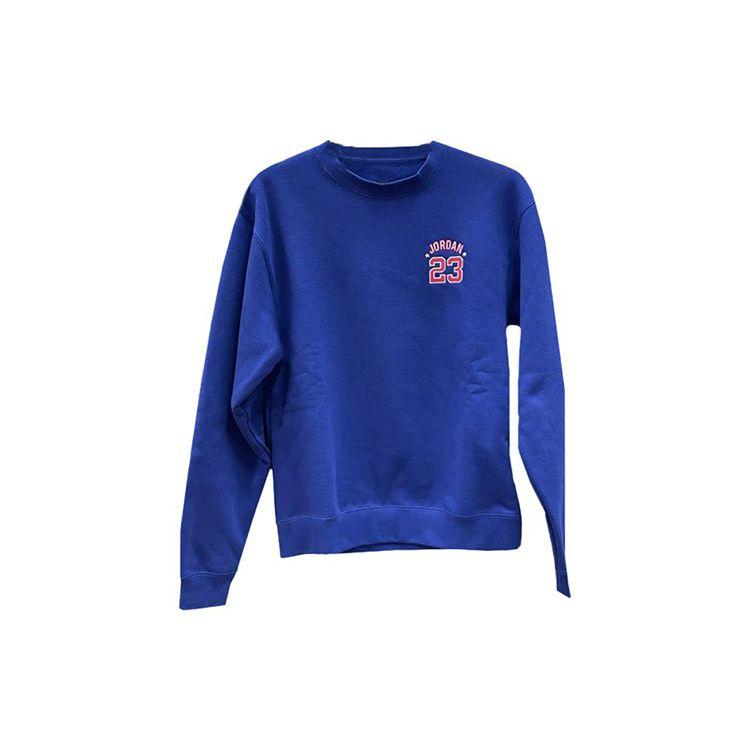 Jordan Sport Casual Crew Neck Sweatshirt Men Tops Blue DR6421-455