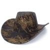 Fashion new snake pattern top hat TEMU hot-selling western cowboy hat personalized jazz hat