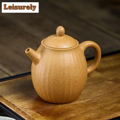 250 ml ästhetische Yixing Lila Ton Teekannen handgefertigte Kanne Roherz Abschnitt Schlammkessel mit Sieb Zisha Tee-Set Dekoration Handwerk