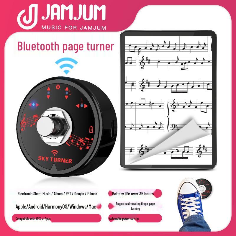 Bluetooth Page Turner & Photo Remote for Instruments