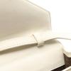 Used YVES SAINT LAURENT Shoulder Bag Leather White Used Women