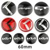 4PCS 60MM Car Wheel Center Hub Sticker for KIA K3 K5 K2 K7 K9 KX3 Stinger Forte Sportage R Rio Soul Ceed Sorento Accessories