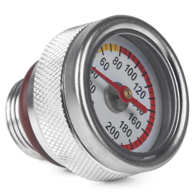 AB61-M20X1.5 Motorbike Oil Gauge Oil Temperature Gauge Engine Temperature Gauge Accessories For Haojue TR300 For X350 Silver