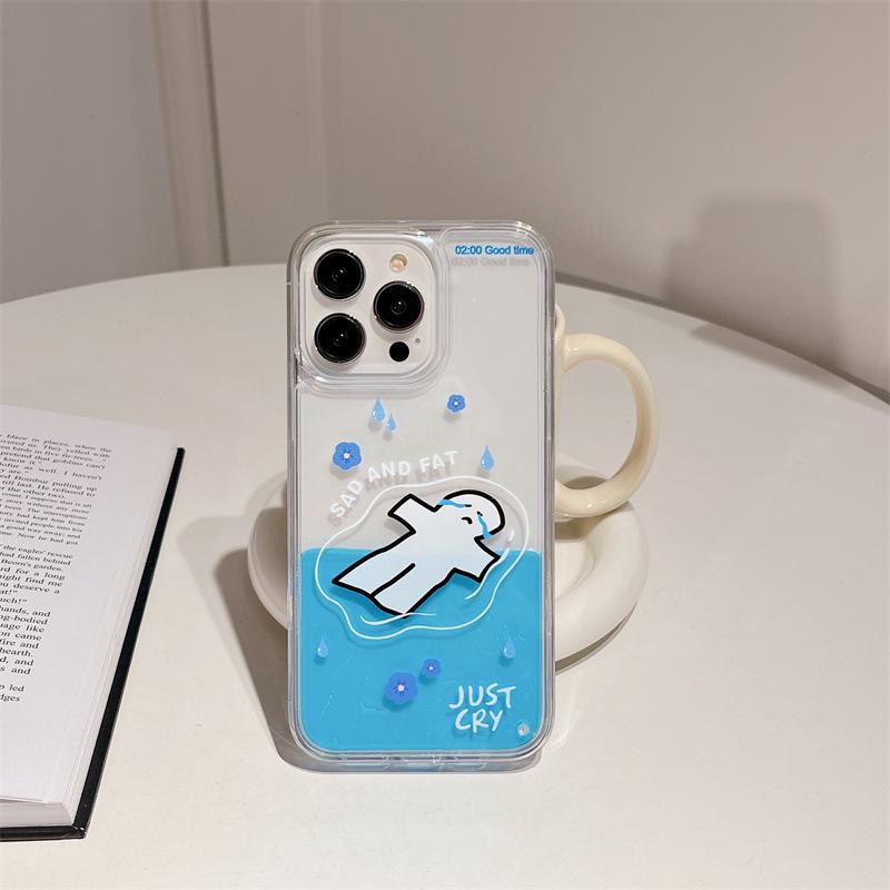 

Чехол для iPhone 14 Pro Max с принтом «Жидкая утка» — летний дизайн плавательного круга для Apple 12, 11, XS, 8 Plus iPhone 12/12 Pro