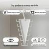 ABS V-Shaped Double-Sided Stackable Clothes & Hat Hanger Rack