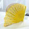 1pc Lace Embroidery Floral Folding Fan Stage Performance Decoration Folding Fan for Women