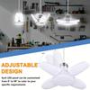 1/2 adet Mini Fan Kanatlı LED Ampuller, 38W LED Garaj Işığı Yüksek Lümenli Ampuller, Ayarlanabilir Panelli Tavan LED Işıkları, LED Mağaza Işıkları, Garaj, Ahır İçin