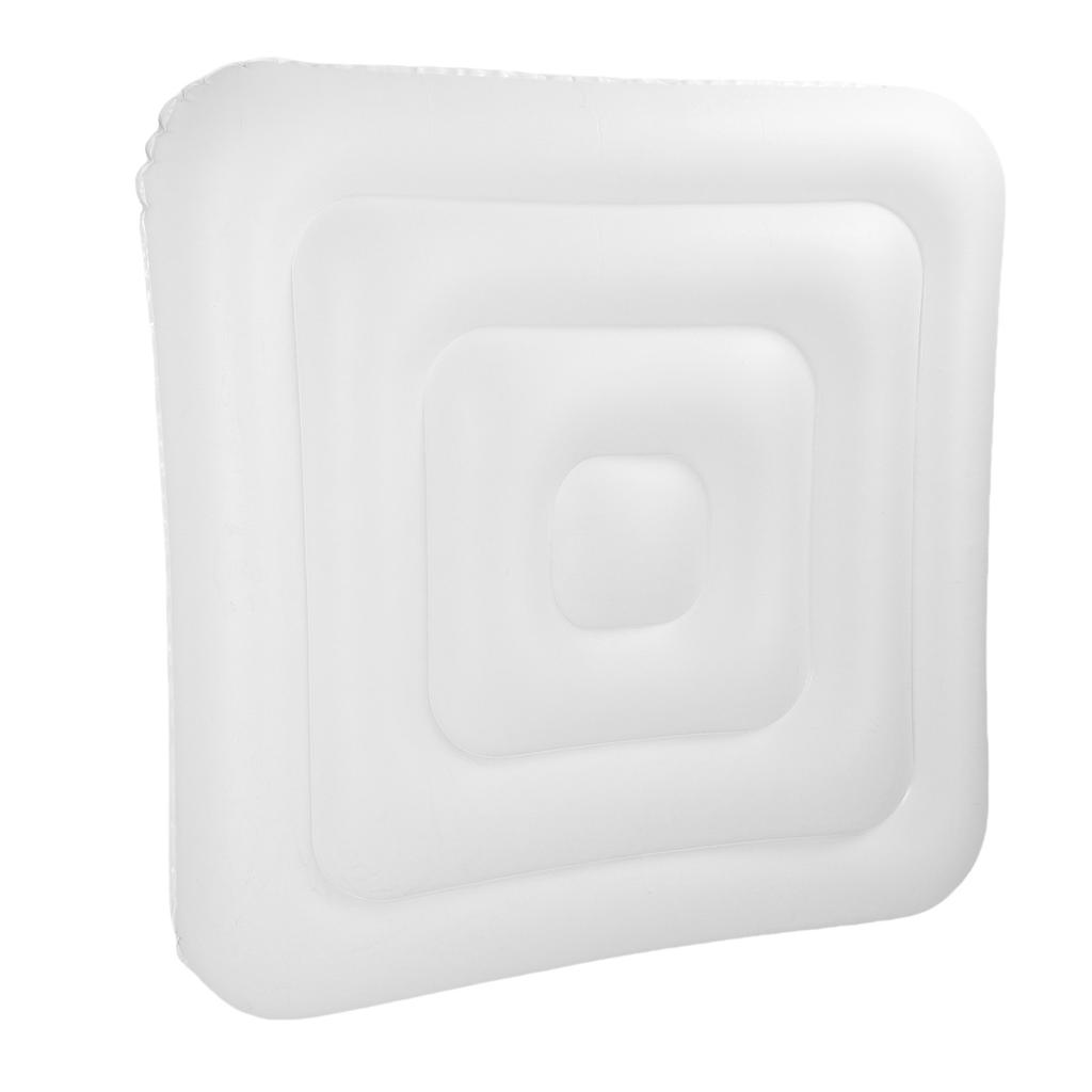 Copertura Gonfiabile per Piscina 130cm Copertura per Piscina Spa Esterna Antipolvere PVC Quadrata Protezione per Piscina