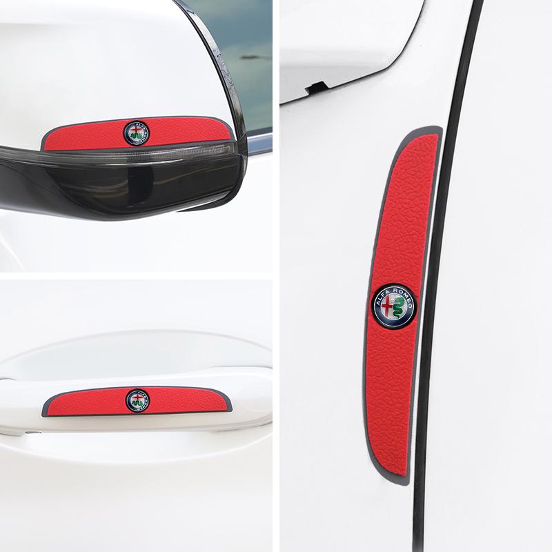 Car Door Anti Scratch Protection Strips Accessories For Alfa Romeo 156 159 147 4C 8C 166 Giulia Giulietta Mito Stelvio Spider GT