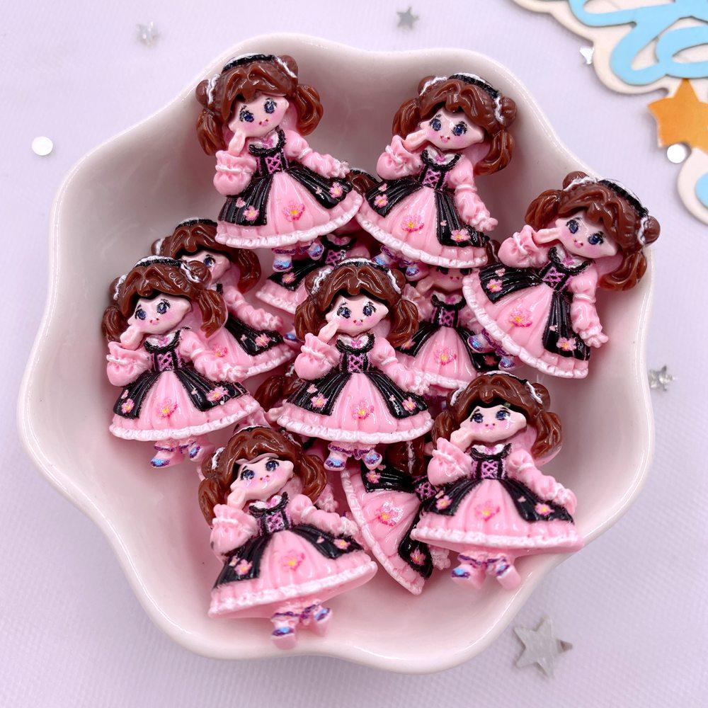 20 SZTŻywica Kawaii Kolorowy Kreskówkowy Aniołek Dziewczynka Płaska Kamień Wystrój Domu Księżniczka Wróżka Figurka Scrapbooking DIY Akcesoria Rękodzieło