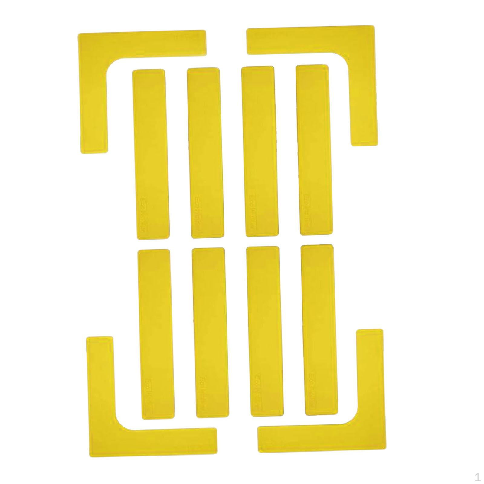 

Набор маркеров для разметки корта Pickleball, аксессуары для разметки линий, многофункциональные маркеры для теннисных бордюров жёлтый