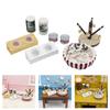 Simulation Miniature Cats Bed Feeder for 1/12 Dollhouses Decoration Living Room Scene Display Accessory for Sand Model