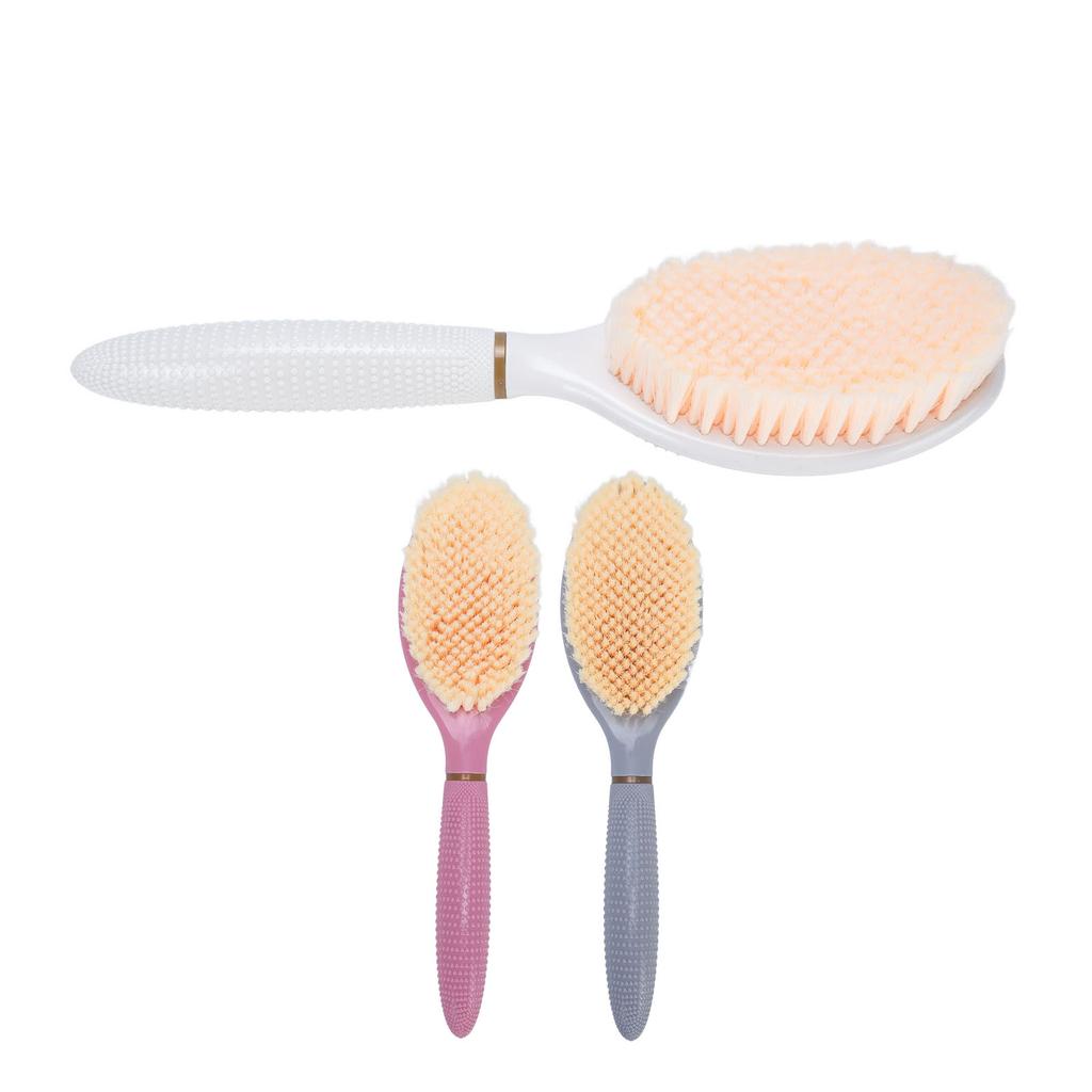 Dusch-Fußschrubber Fußwaschbürste Tragbare Gebogene Kopfschrubbbürste für Badezimmer