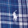 Polo Ralph Lauren Geruite Enkele Rij Knopen Spitse Kraag Lange Mouwen Shirt Dames shirts Blauw 211920926-009