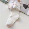 Women Calf Socks Ruffle Crew Socks Cotton Bootie Socks Lolitas Loose Socks Cute Rabbit Ankle Socks JK Middle Tube Socks