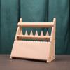 Elegant Wood Rings Holder Necklace Display Stand Fashionable Jewelry Display Rack Wood Texture for Jewelry Organization