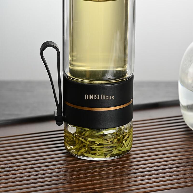 Portable Double-Layer Glass Tea Infuser Bottle