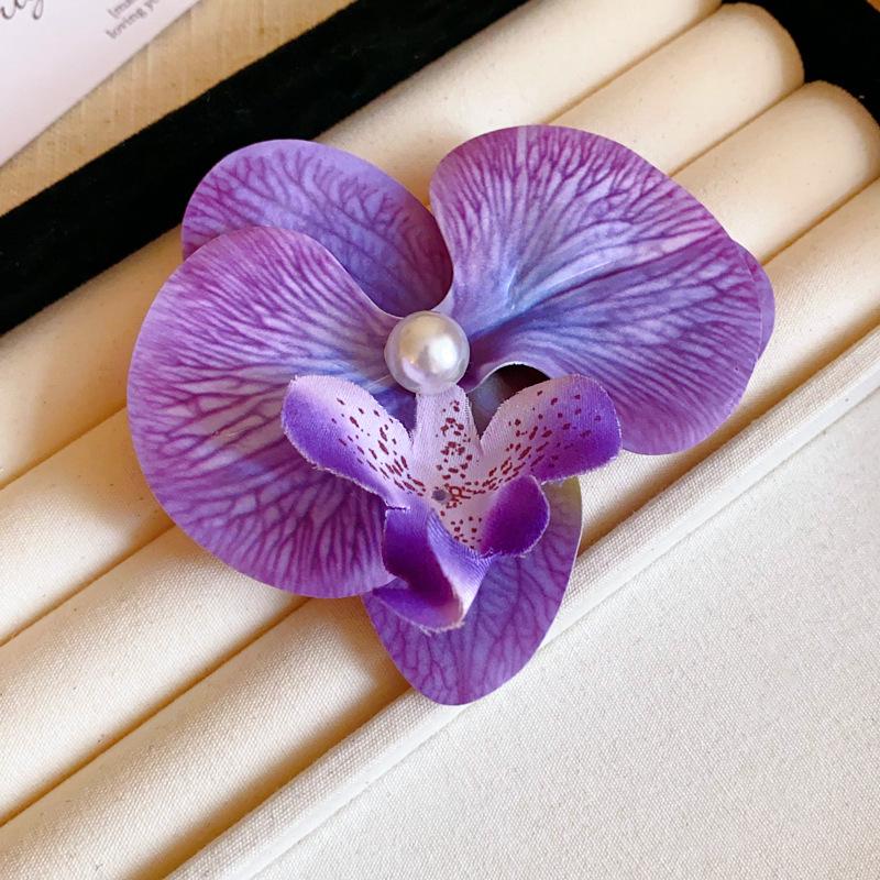 Rote Spinnenlilie Acryl Haarspange: Retro chinesischer Stil Haarschmuck