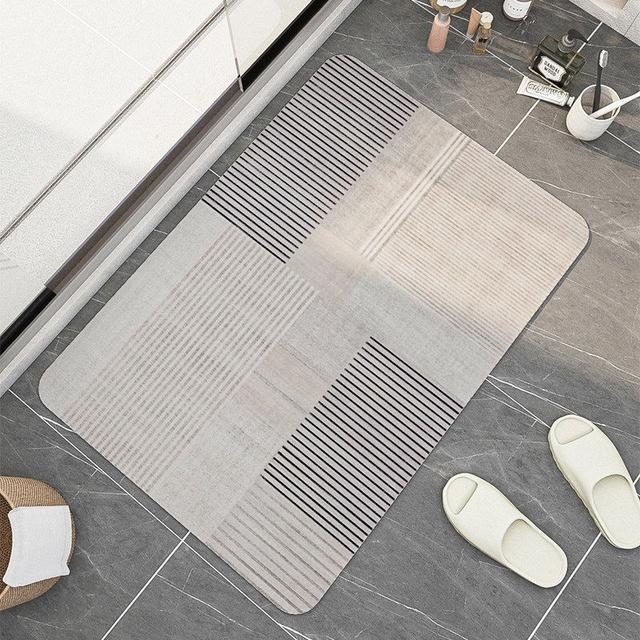 Super absorpční koupelnová předložka Protiskluzové geometrické předložky do vany Diatom Rychleschnoucí koberec do sprchy Severská kuchyně Rohožka Tapis De Bain