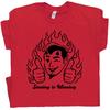 Devil T Shirt Sinning Is Winning Funny Satan Shirt Occult Devil Tarot Card