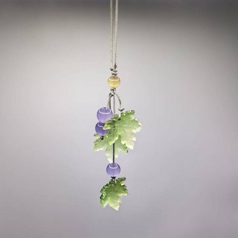Jellyfish Star Lucky Leaf Wind Chime Keychain & Phone Lanyard Pendant