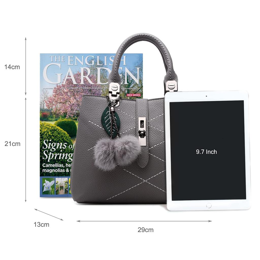 NICOLE & DORIS New Wave Packet Messenger Bag for Women (Gray)