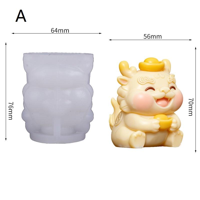 3D Silikonform Pferd Tapfere Truppen Fisch DIY Eisskulptur Fondant Süßigkeiten Schokolade Form Gips Harz Formen Kuchen Dekorationswerkzeuge