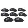 8PCS Wedge Irons Club Head Cover PU Leather Club Iron Headcover 48° 50° 52° 54° 56° 58° 60° 62° Loop