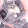 Lze prát v pračce Arktická sametová zástěra pro kočky zástěra na spací pytel pro kočky zabraňuje přilnutí oblečení k srsti kočičí oblečení bryndáček