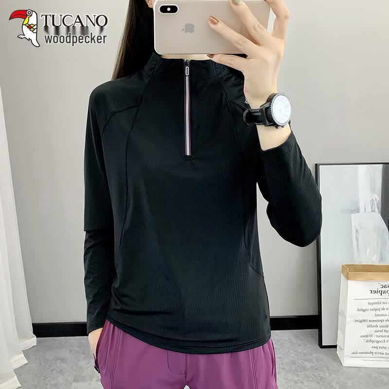 

TUCANO Women s Quick-Dry Half-Zip Long Sleeve T-Shirt XL