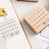 Retro Calendar Stamp Seal Wooden Weekly Calendar Seal Cute Monthly Calendar Seal