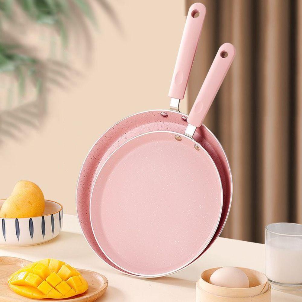 Ham Pan Aluminum Pancake Pan Lightweight Non-Stick Fried Egg Pan Shallow Edge Flat Bottom Omelette Pan Restaurant