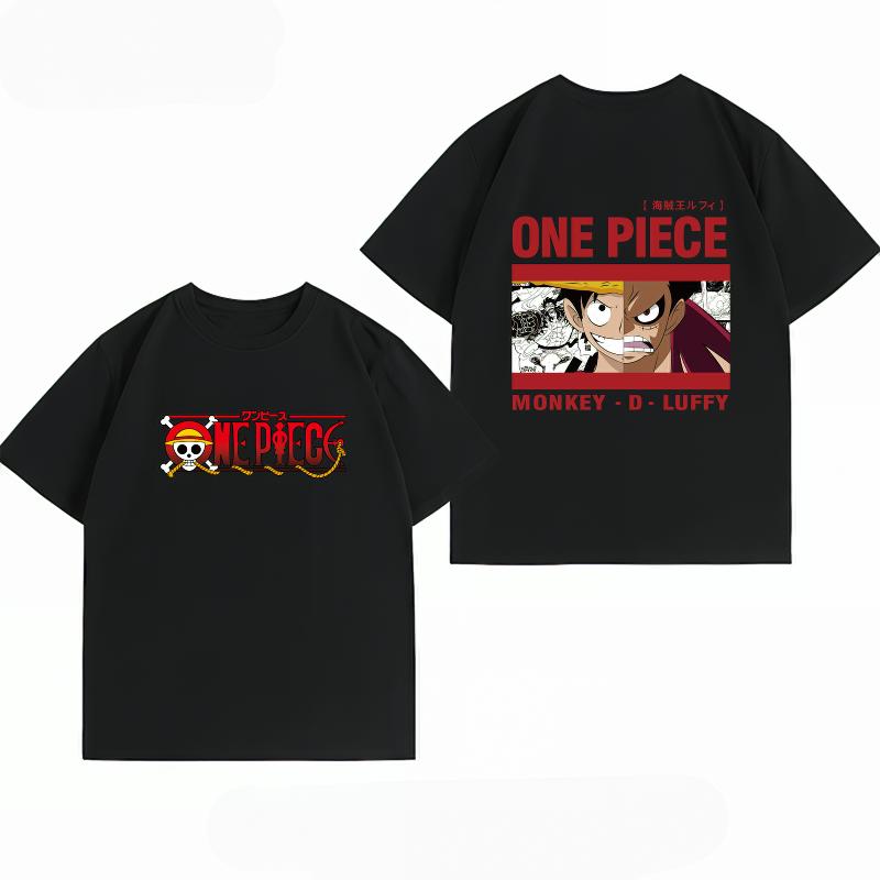Unisexs Clothing New 100 Cotton Summer TShirt Bandai One Piece Unisexs TShirt Monkey D Luffy Print Casual Unisexs TShirt S