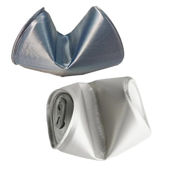 2Pcs Mobile Phone Stand Crushed Can Design Phone Holder Desk Nightstand Shelf Stand for Video Calls Streaming