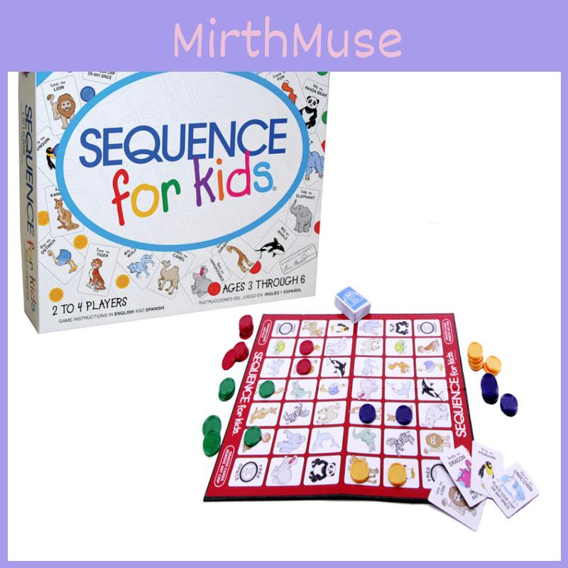 Sequence Kids Board Game No Reading Required Party Game For Logical Thinkers