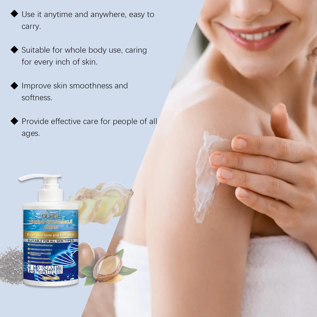 Ouhoe Nourishing Moisturizing Body Cream For Everyday Massage Soft Hydrating Non Greasy Skin Improvement 100g