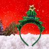 Headband with Sequins Christmas Tree Shape Performance Props Christmas Tree Hair Hoop Costume for Christmas