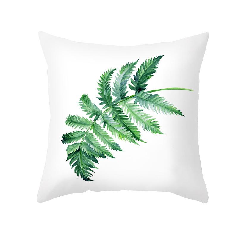 Ins Summer Green Plant Pillow Cover New Watercolor Pineapple Sofa Cushion Cover Home Supplies Pillow