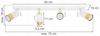 MODERN LAMP SPOT REFLECTOR CEILING WALL