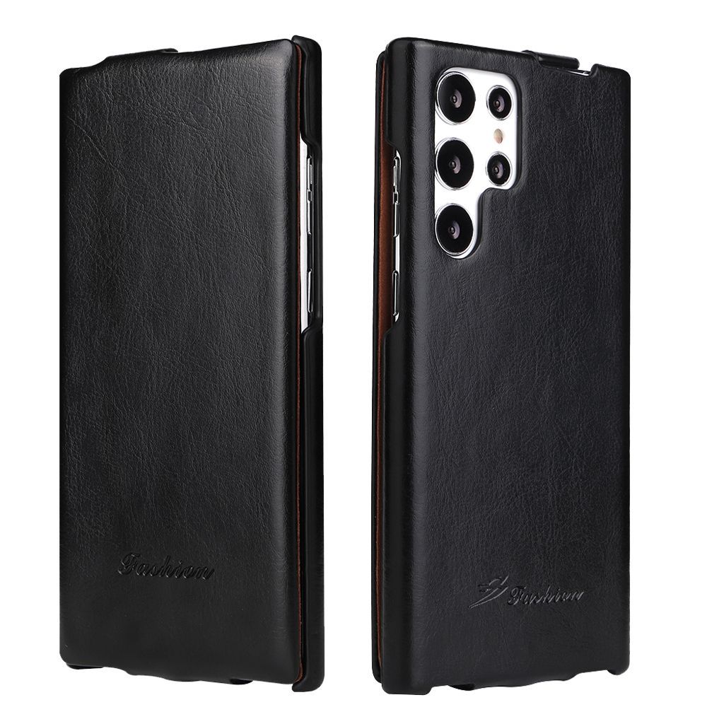 

Simple and Suitable for Samsung S25 Ultra Mobile Phone Case, Upper and Lower Flip Cover S24 Ultra-thin Leather S23U All-inclusive Protective Case Samsung S22Ultra