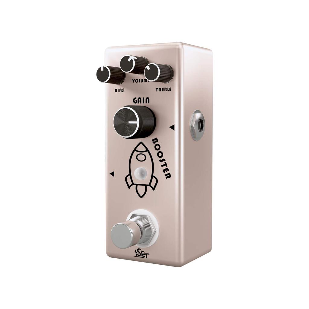 ISET Booster Effect Pedal Analog Rocket Boost for Electric Guitar Bass True Bypass (Booster)