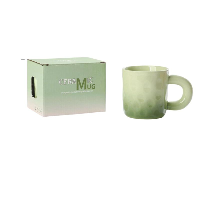 1PC  Explosions Gradient Mug Lovers High-value Cream Ins Wind Ceramic Cups with Gift Cups Wholesale Coffee Mug